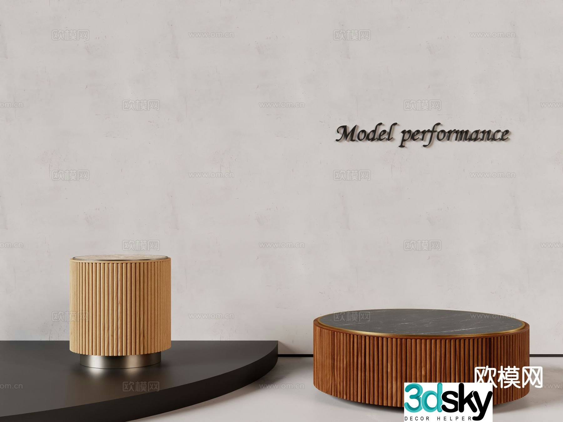 Wabi-sabi coffee table 3d model