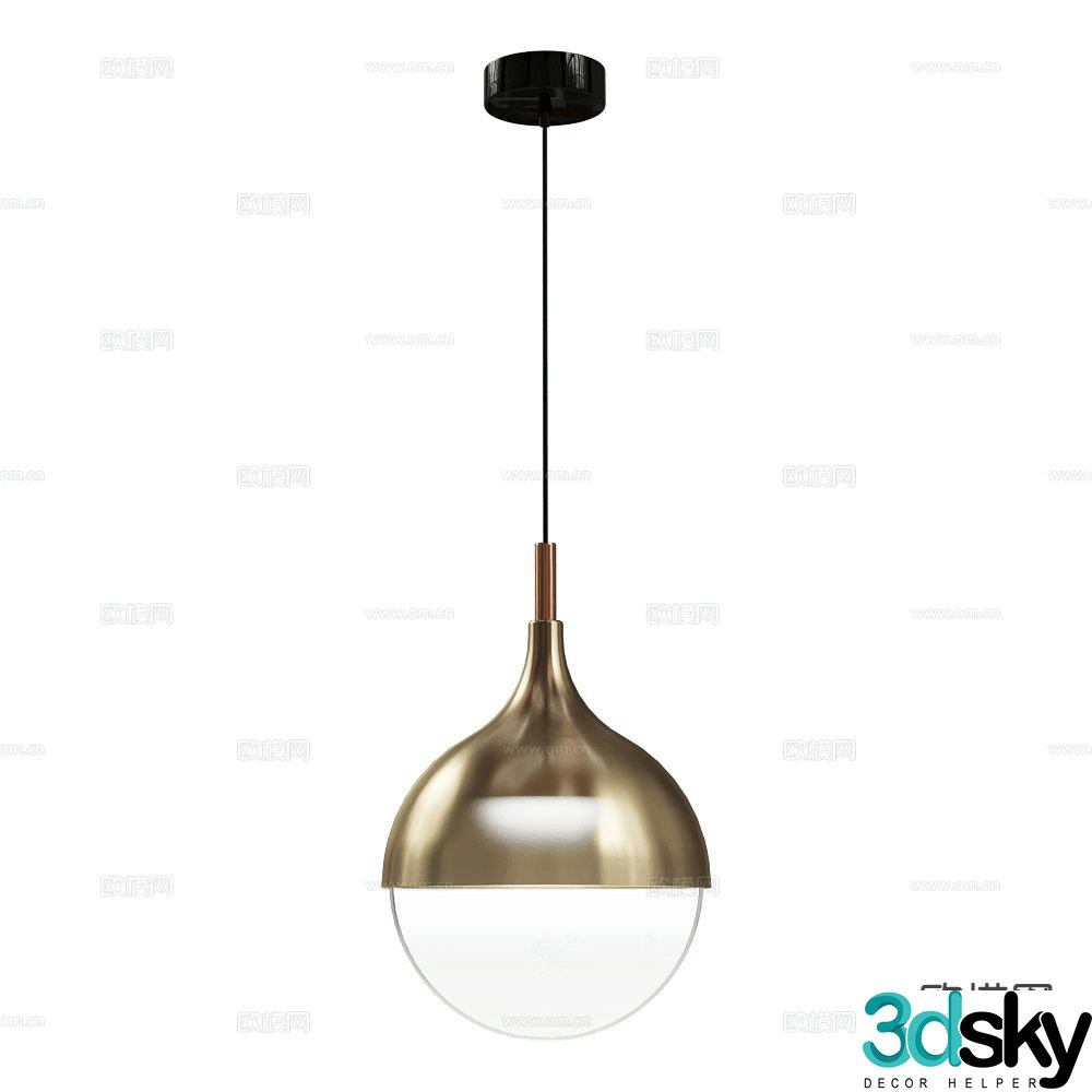 Italamp light luxury small chandelier 3d model