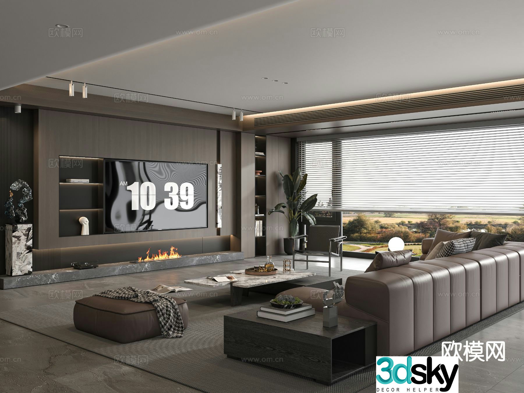 Italian living room 3d model