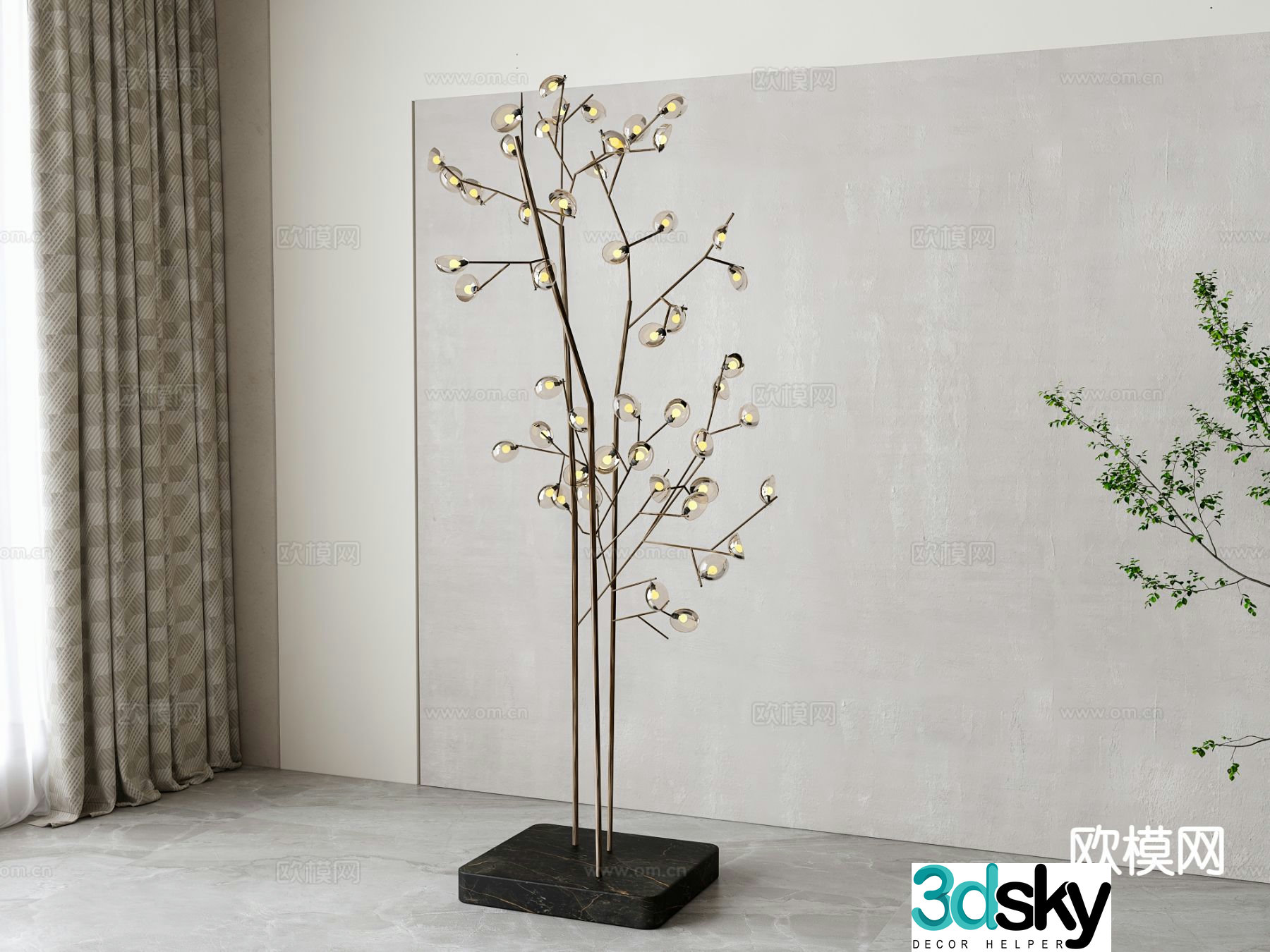 Minimalist floor lamp artistic floor lamp 3d model