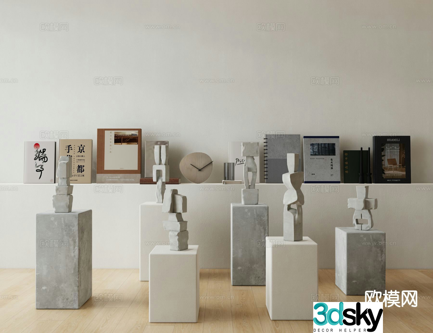Wabi Sabi Sculpture Ornaments Art Sculpture Ornaments 3D Model