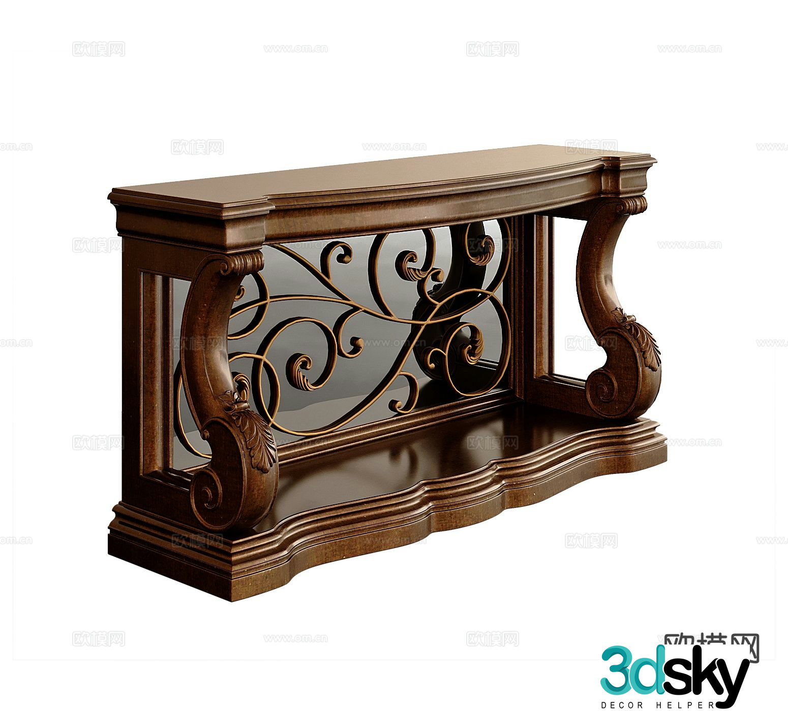 American style billboard Duanjingdai 3D model
