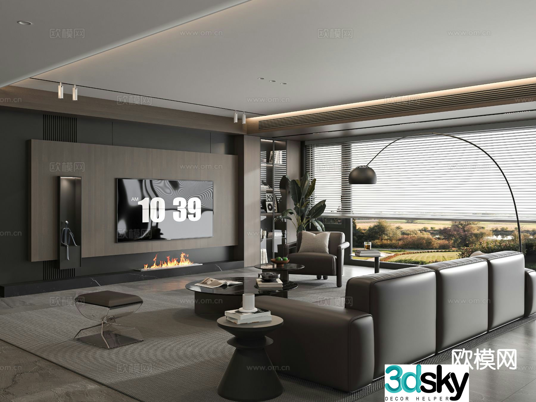 Italian living room 3d model