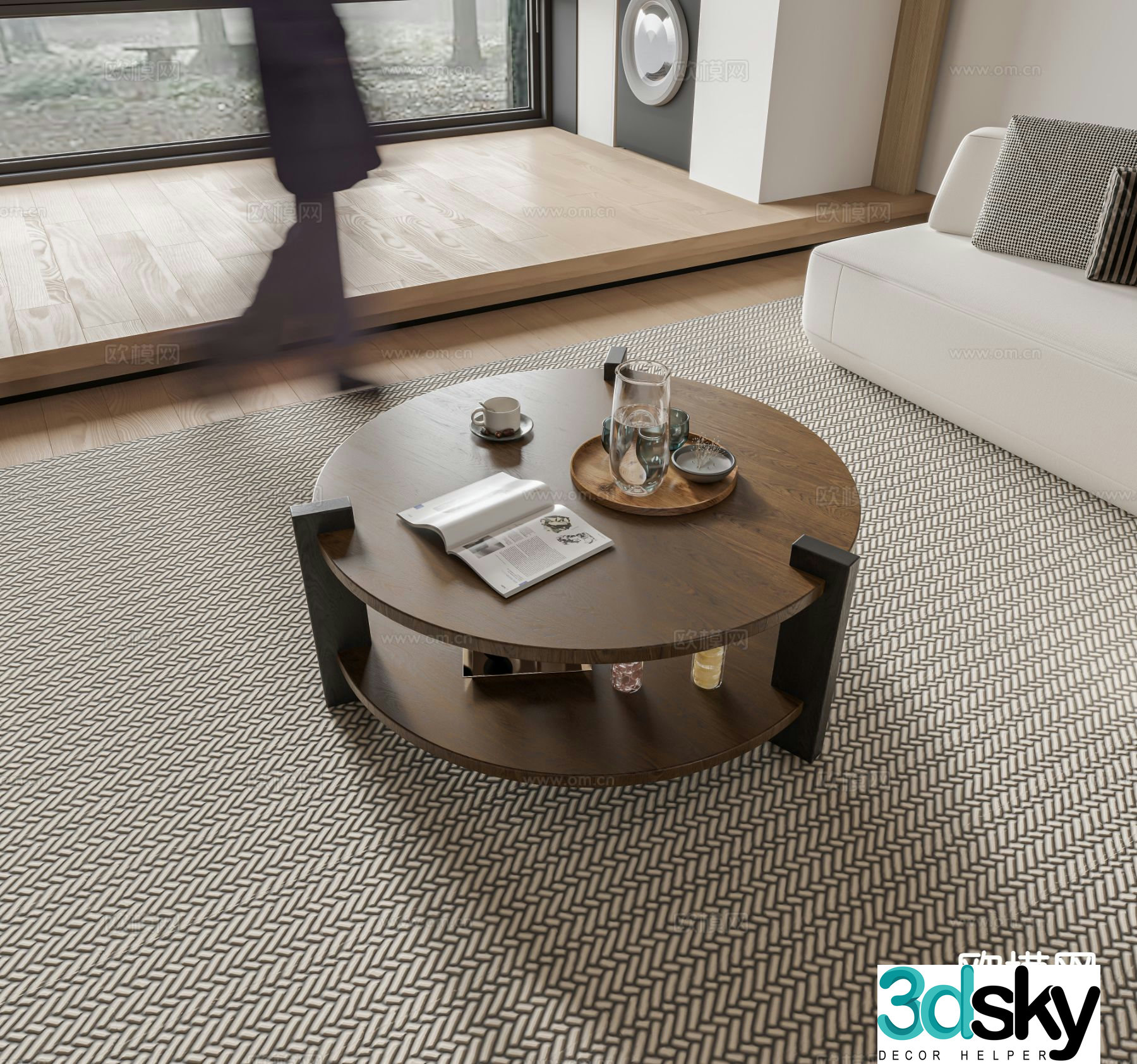 Medieval style coffee table 3D model