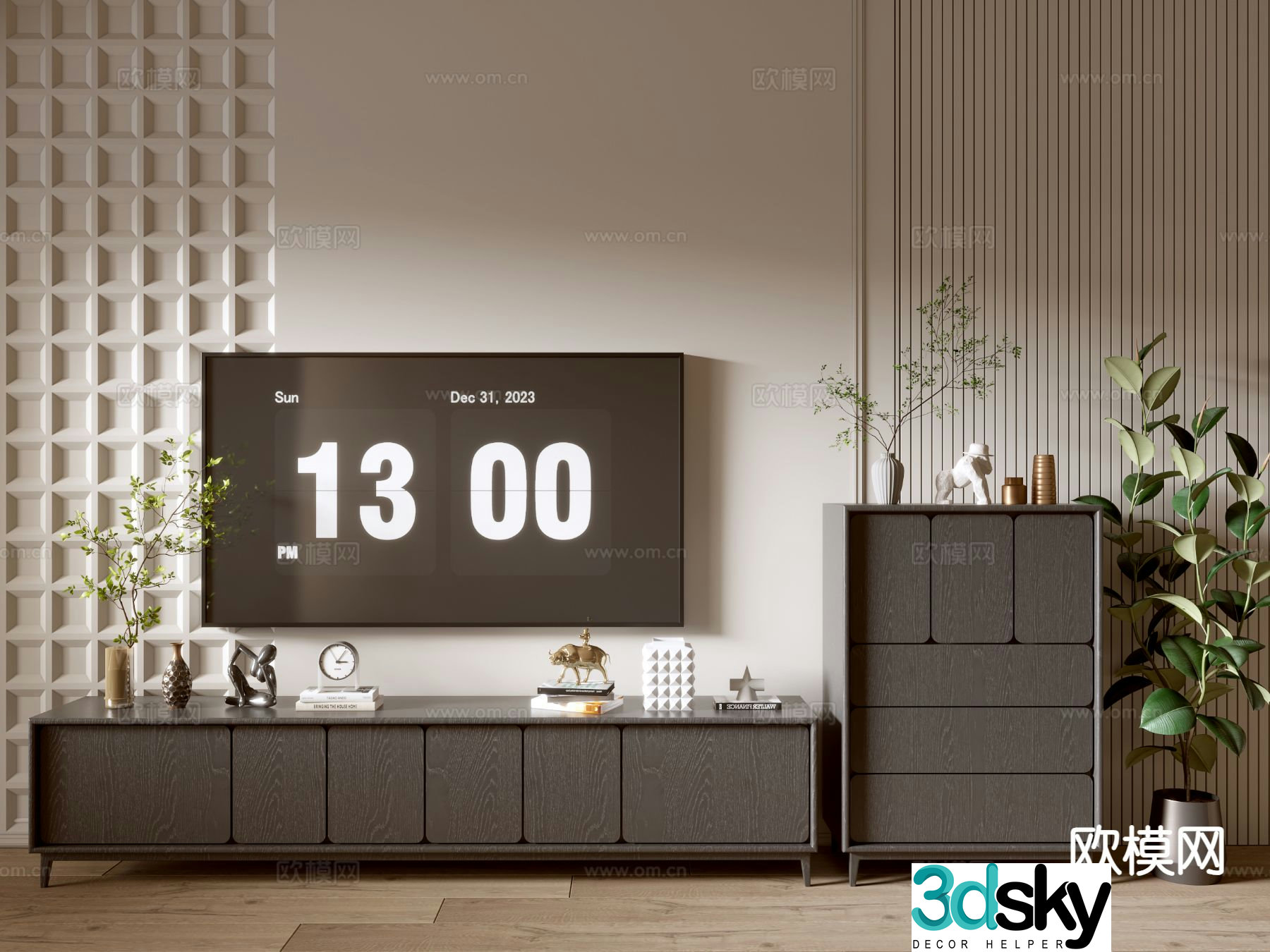 Modern TV cabinet 3d model