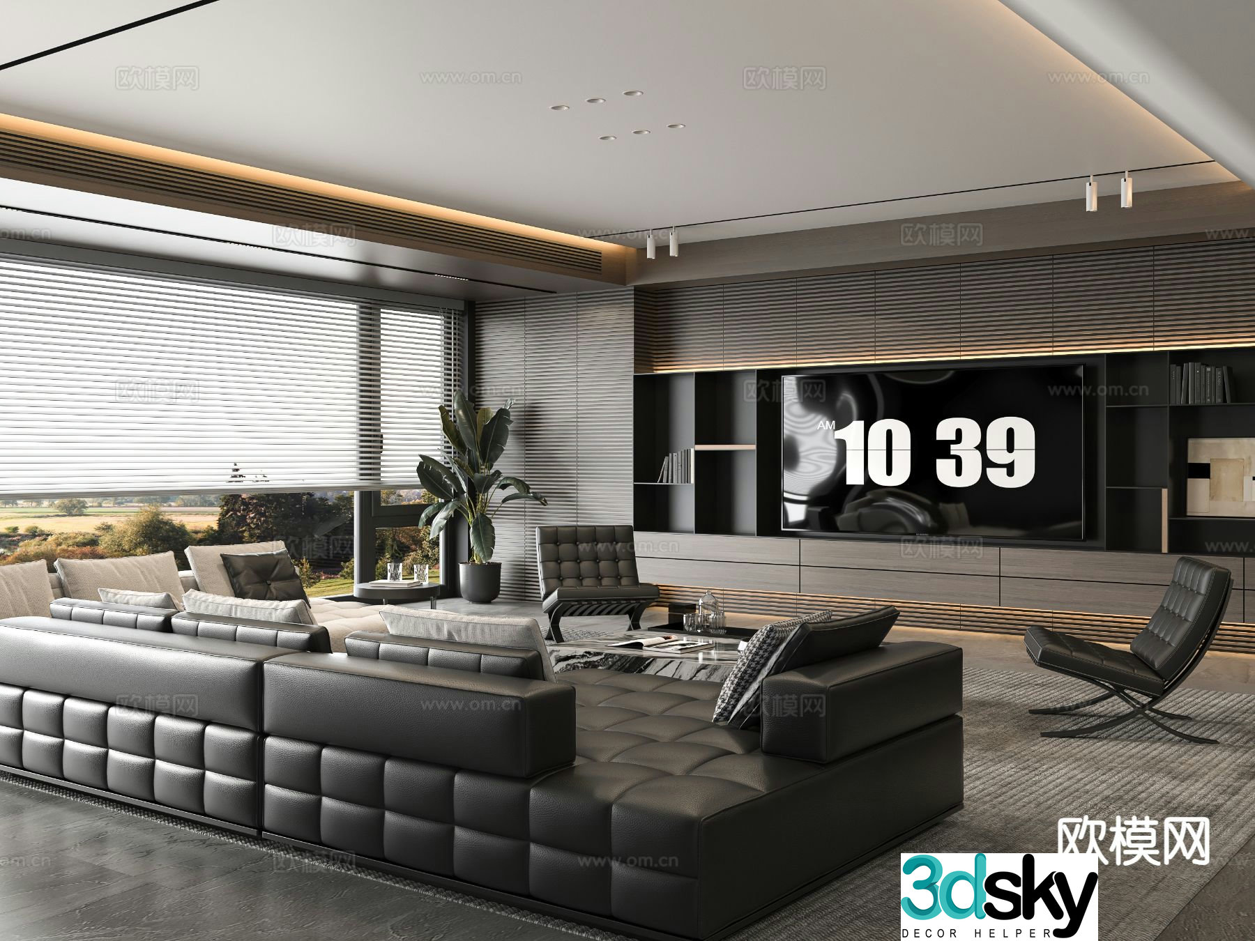 Italian living room 3d model