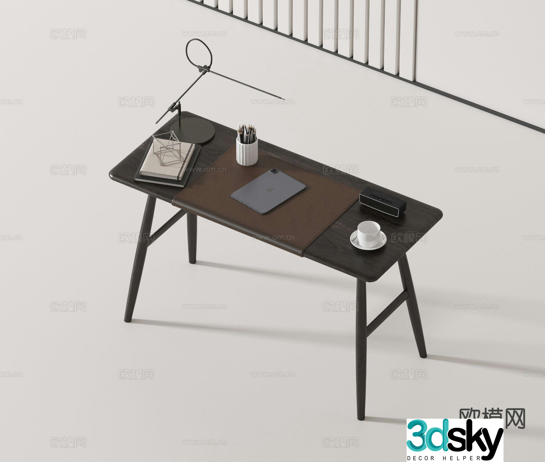 Modern desk 3d model