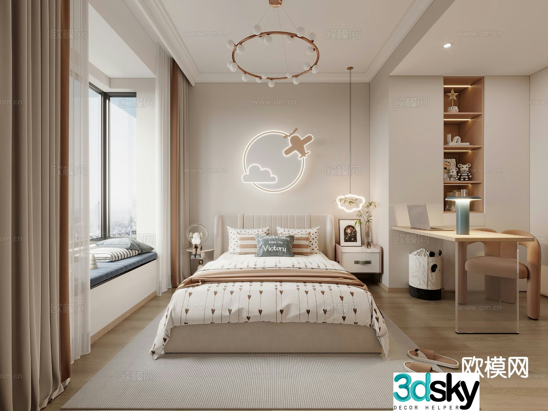 Modern children’s room children’s room 3d model
