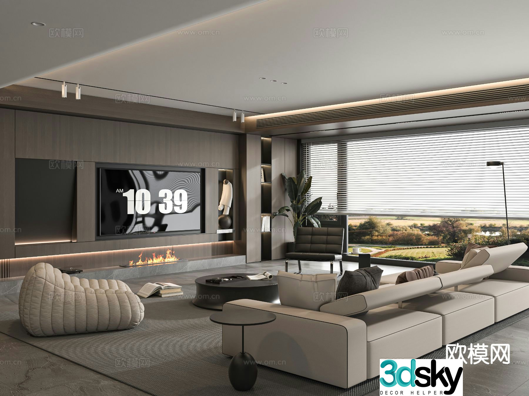 Italian living room 3d model