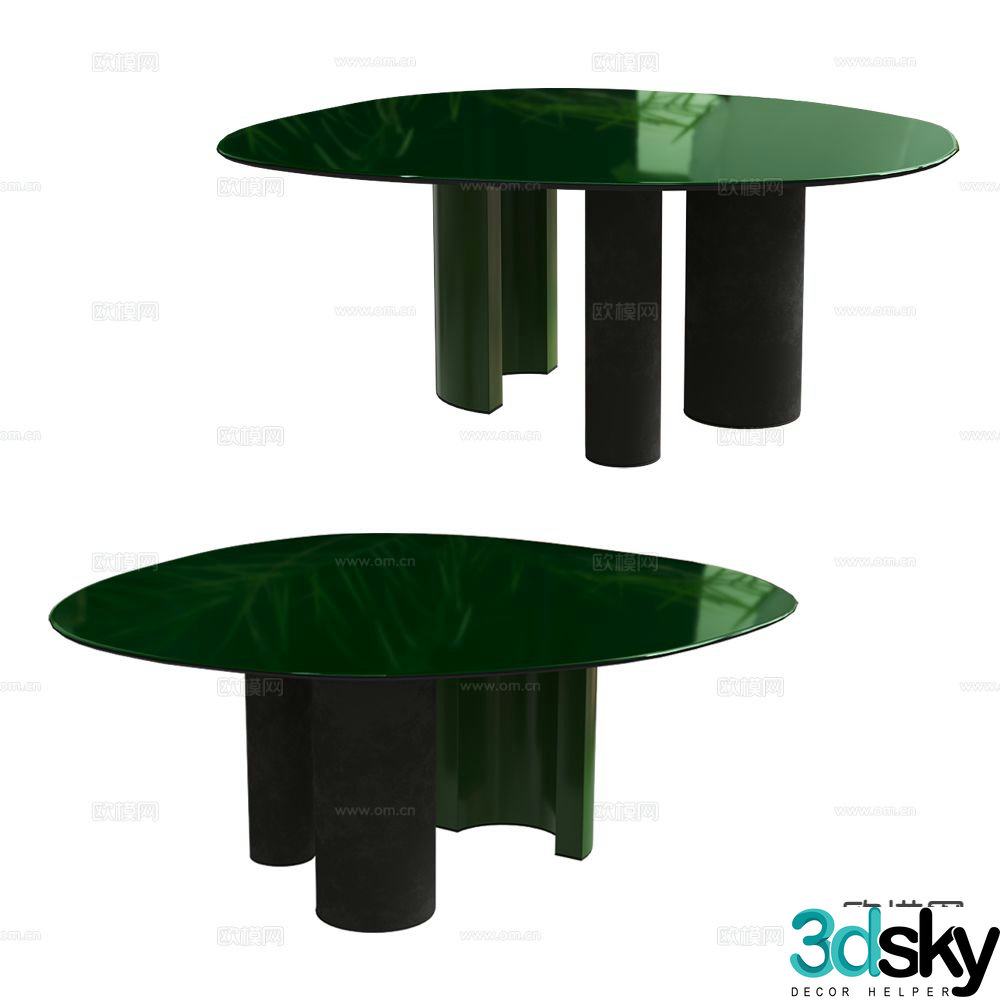 Paolo Castelli Italian dining table 3d model