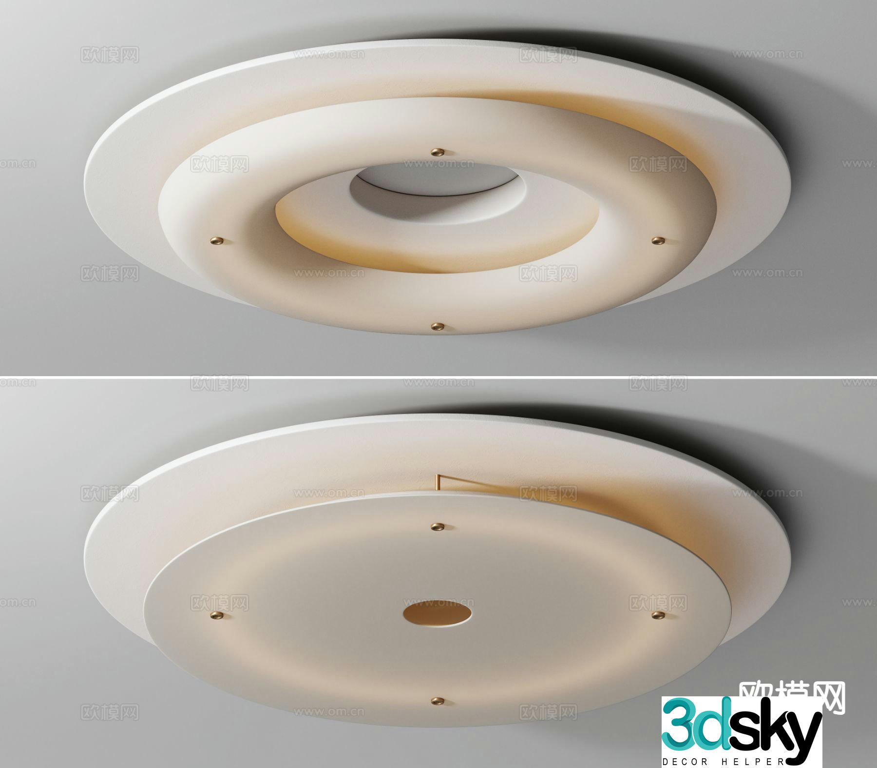 Round ceiling lamp living room ceiling lamp 3d model