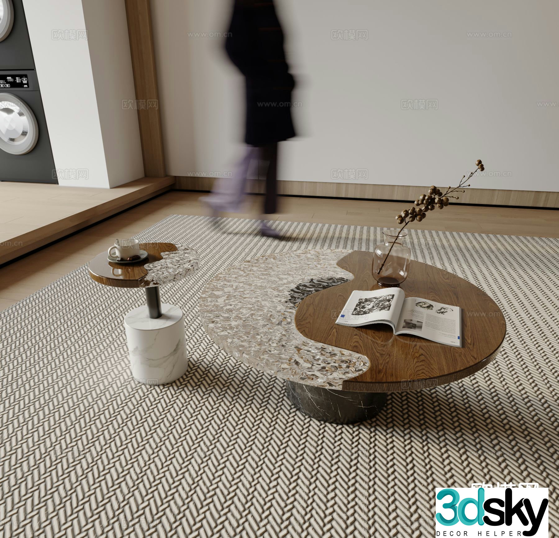 Medieval style coffee table 3D model