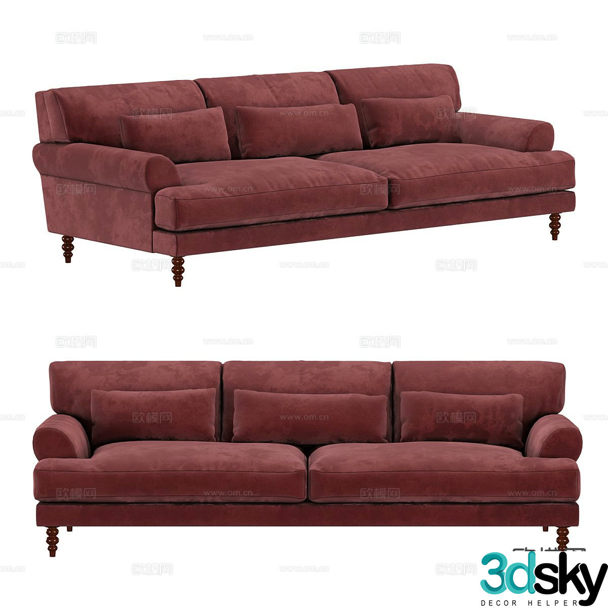 Maxwell loveseat 3d model