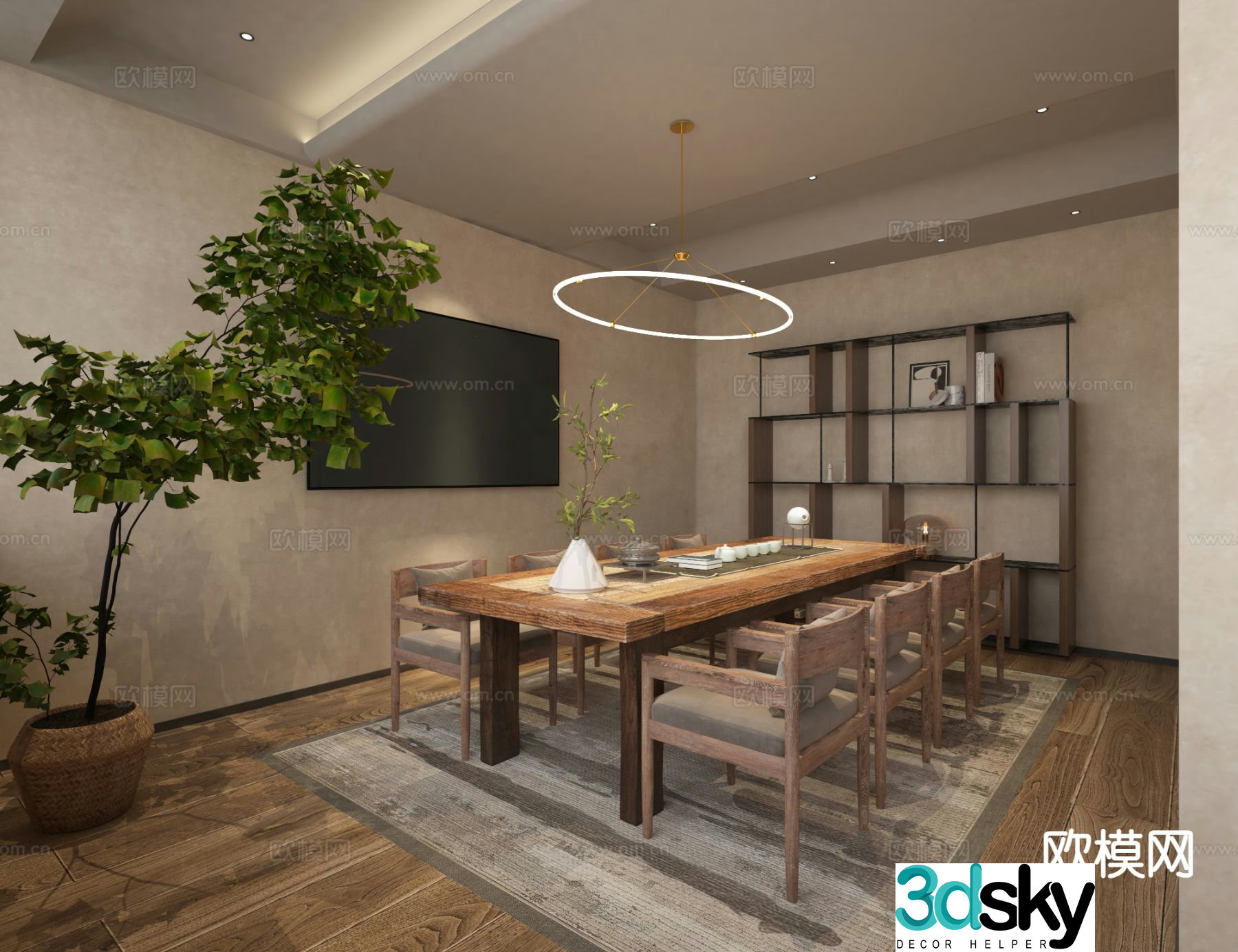 Wabi-sabi tea room 3d model