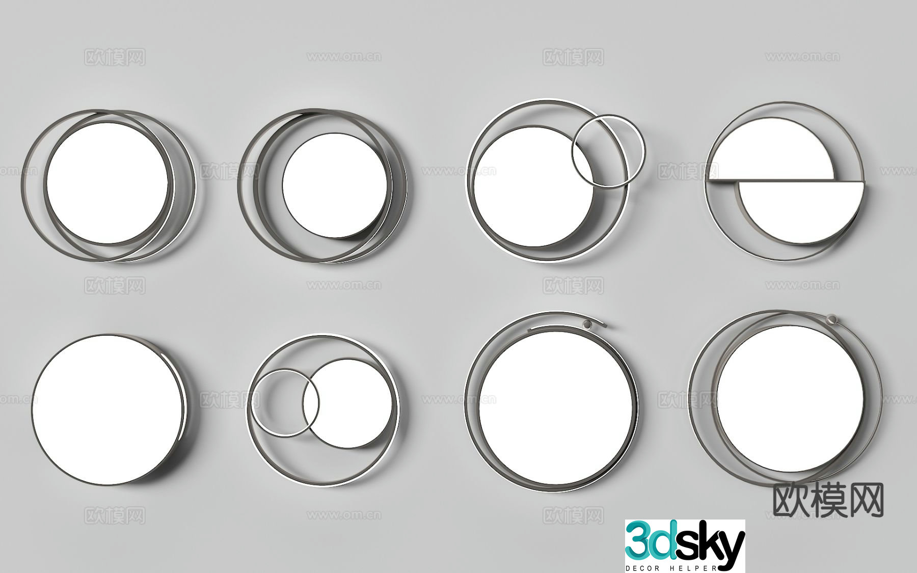 Living room ceiling lamp round ceiling lamp 3d model