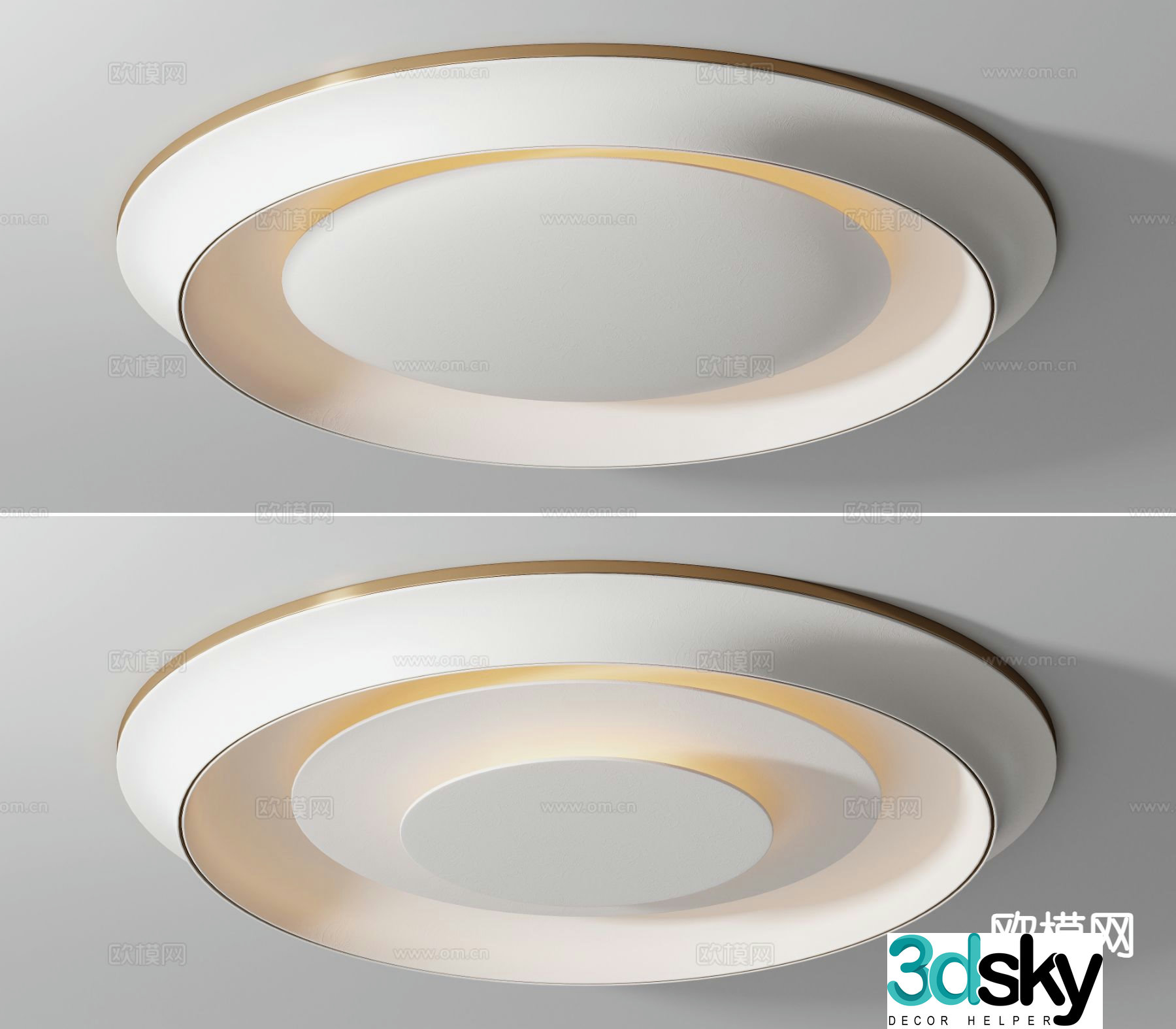 Living room ceiling lamp round ceiling lamp 3d model