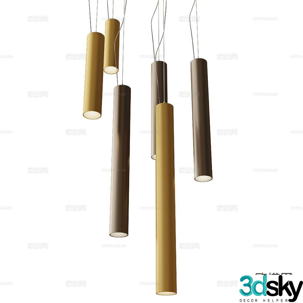 Zenit chandelier 3d model