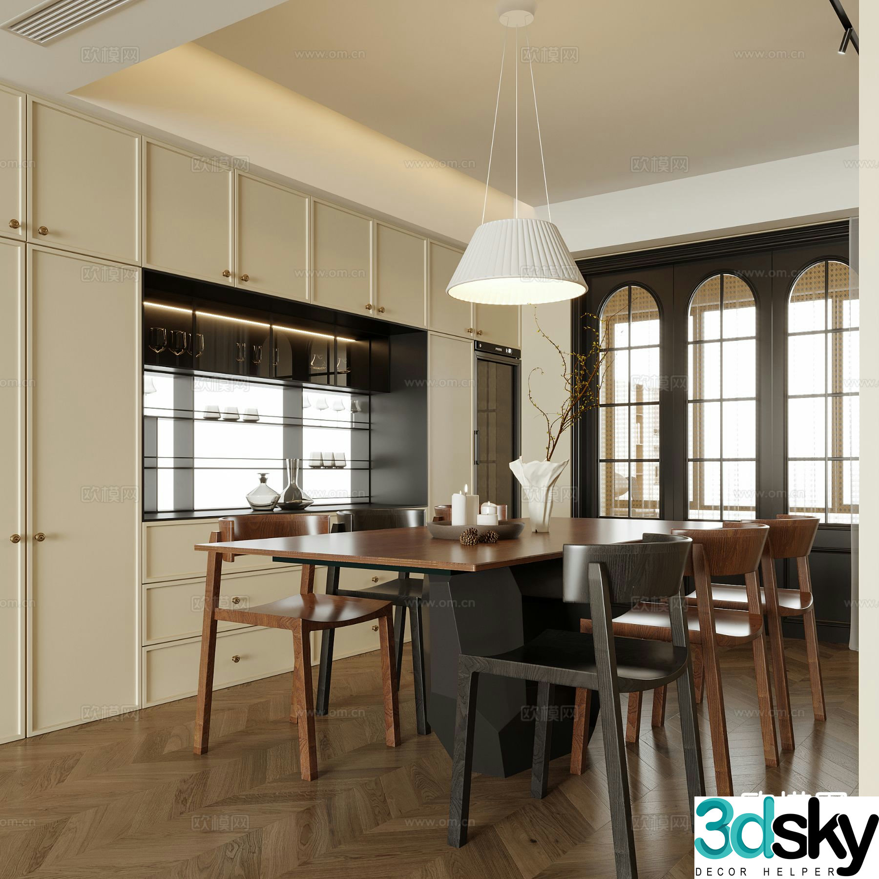 Medieval style restaurant 3d model