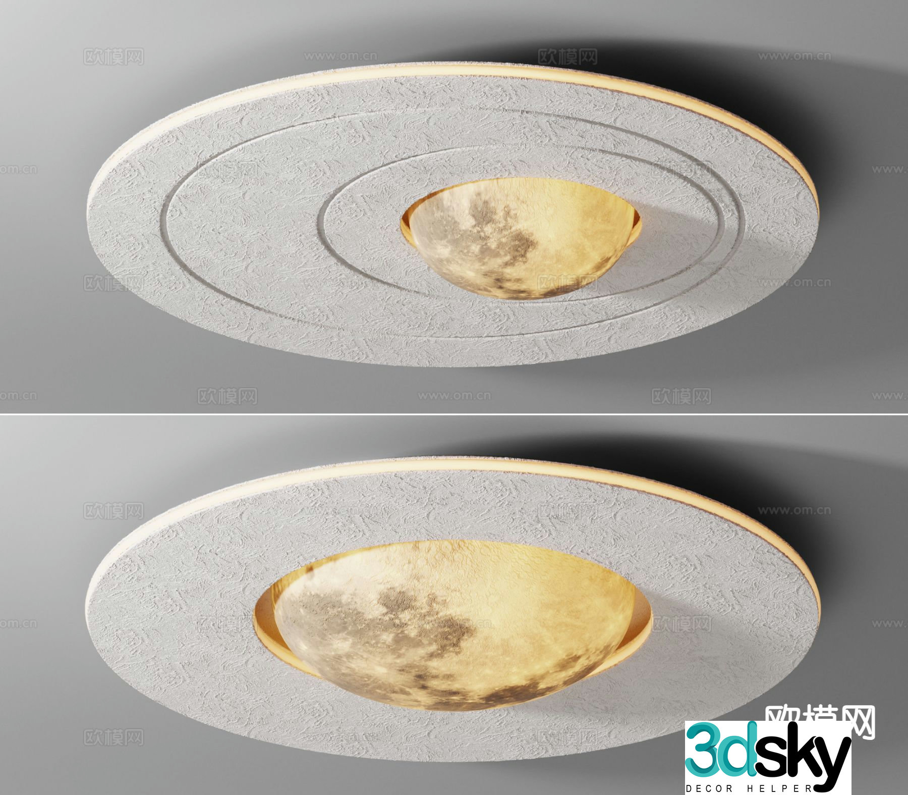Wabi-sabi ceiling lamp living room ceiling lamp 3d model