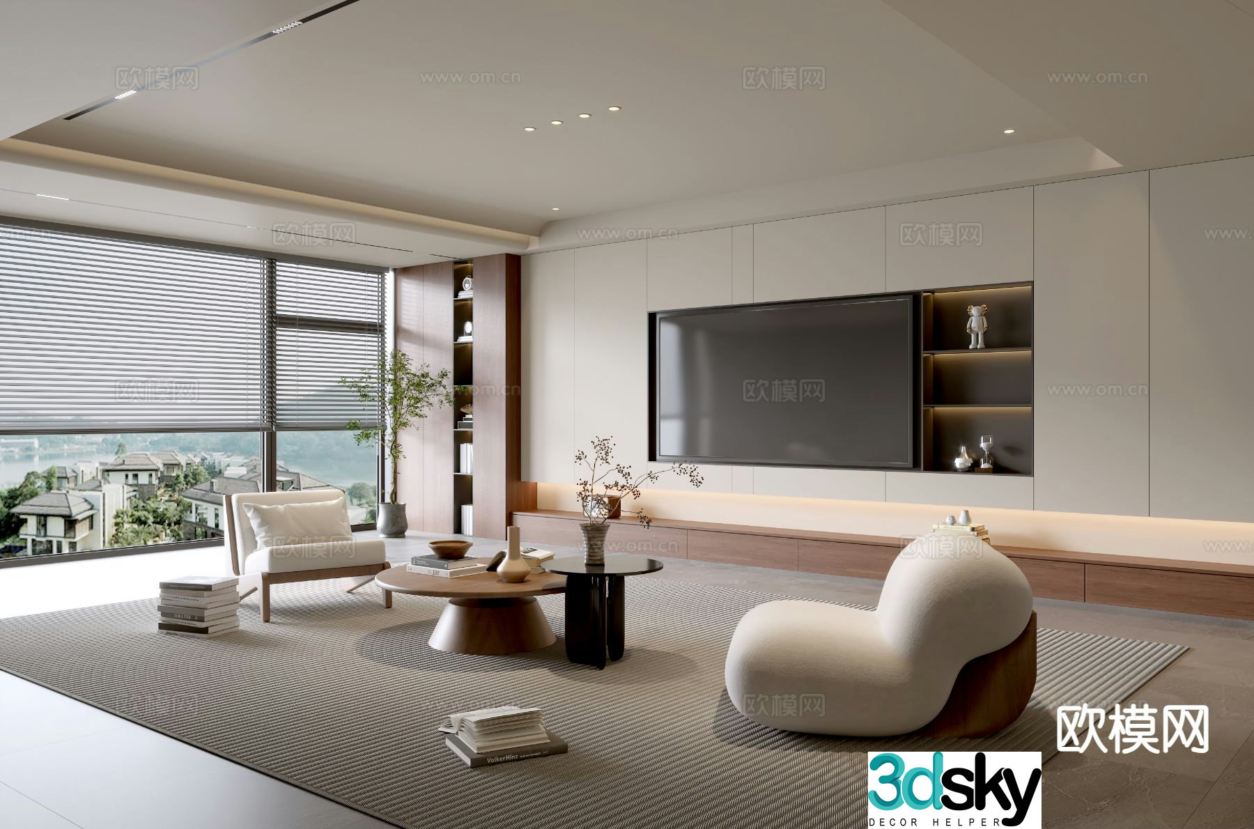 Medieval style living room 3D model
