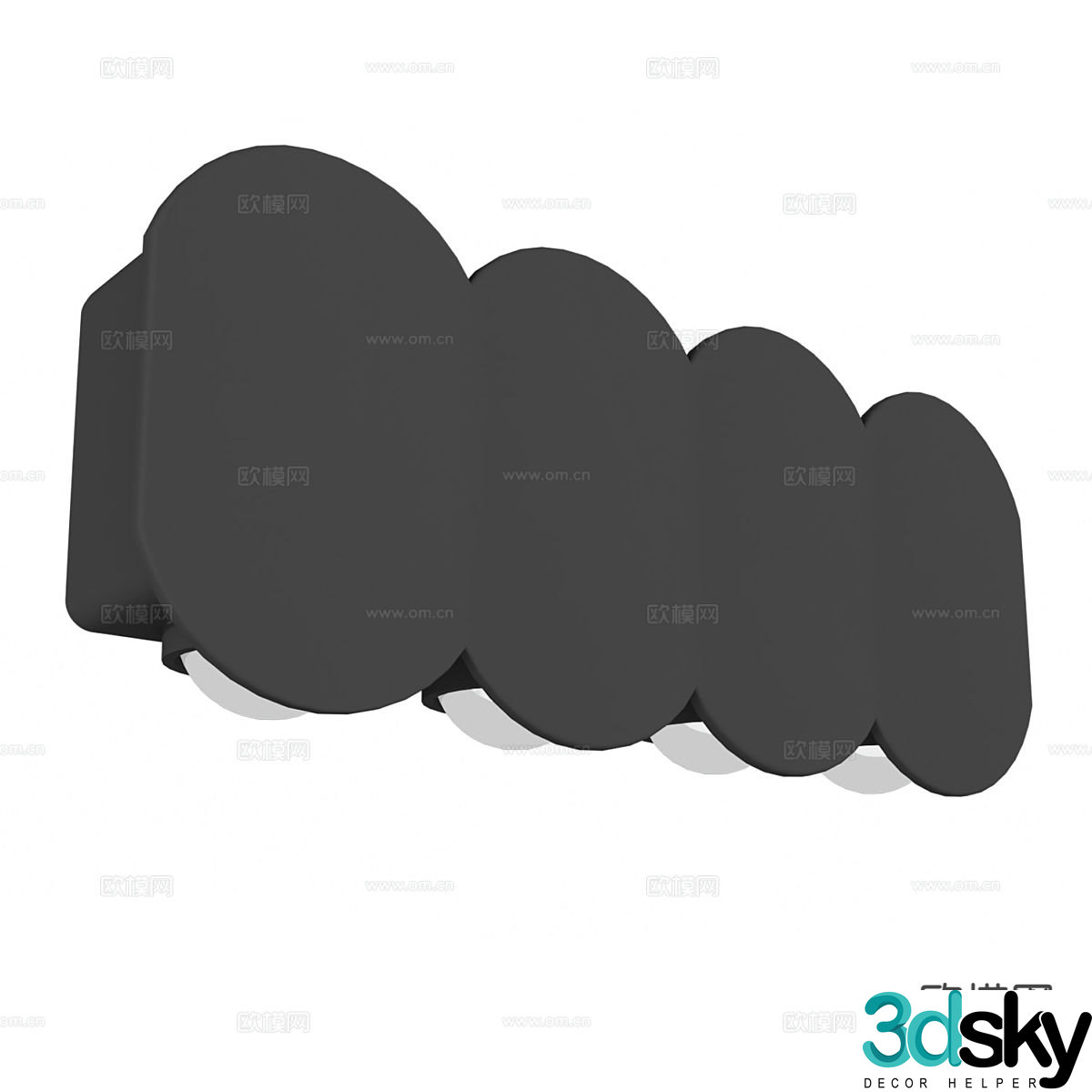 Modern wall light 3d model