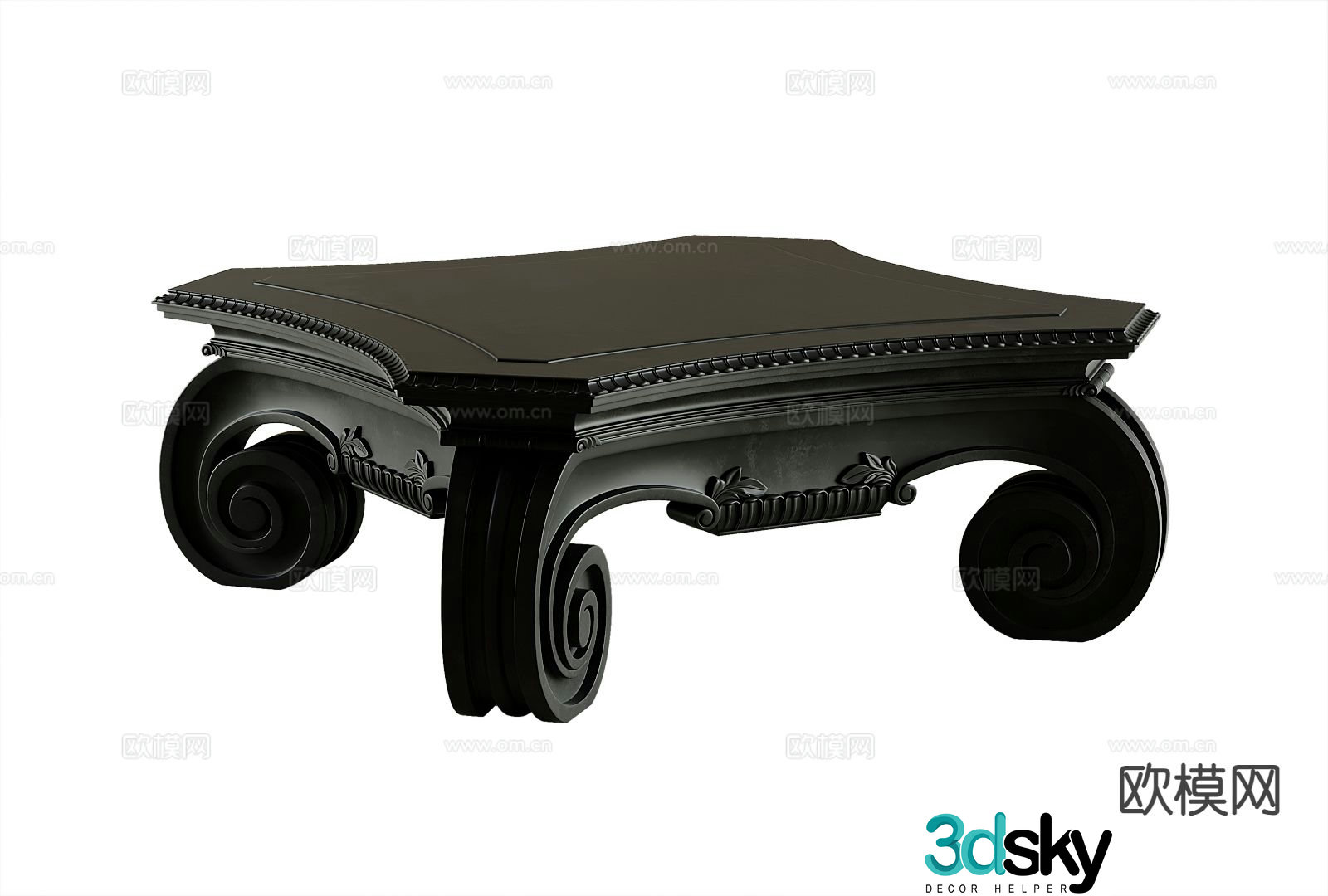 American coffee table 3d model