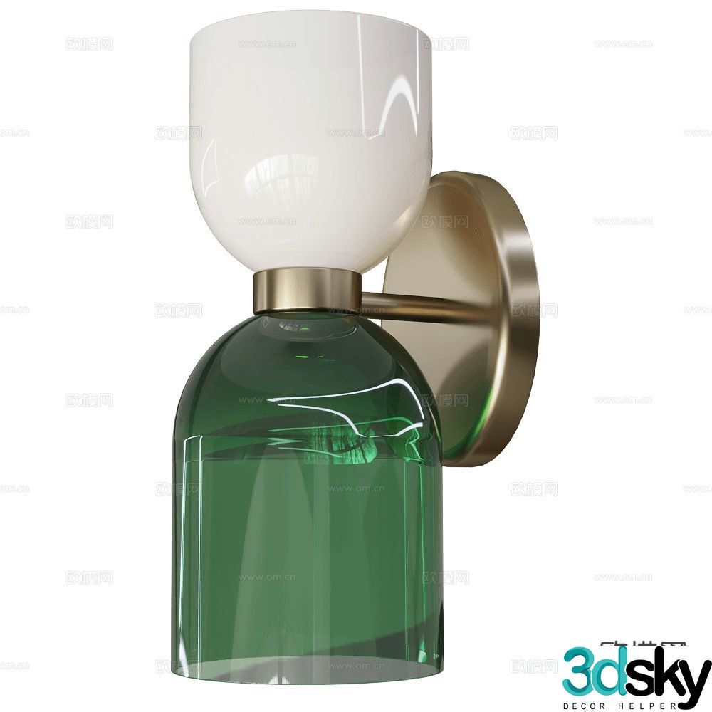 Italamp light luxury wall lamp glass wall lamp 3d model