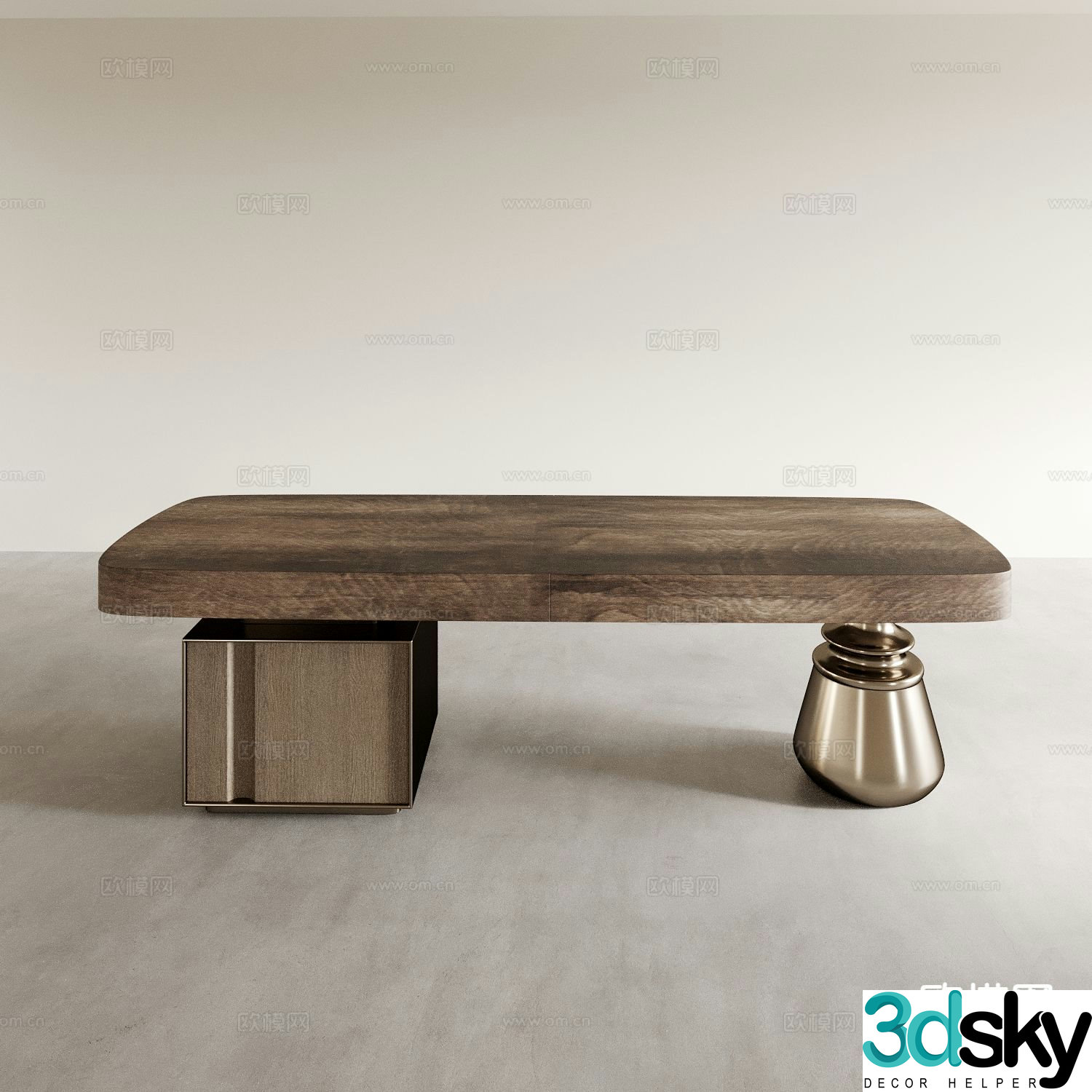 Italian desk desk manager desk 3d model