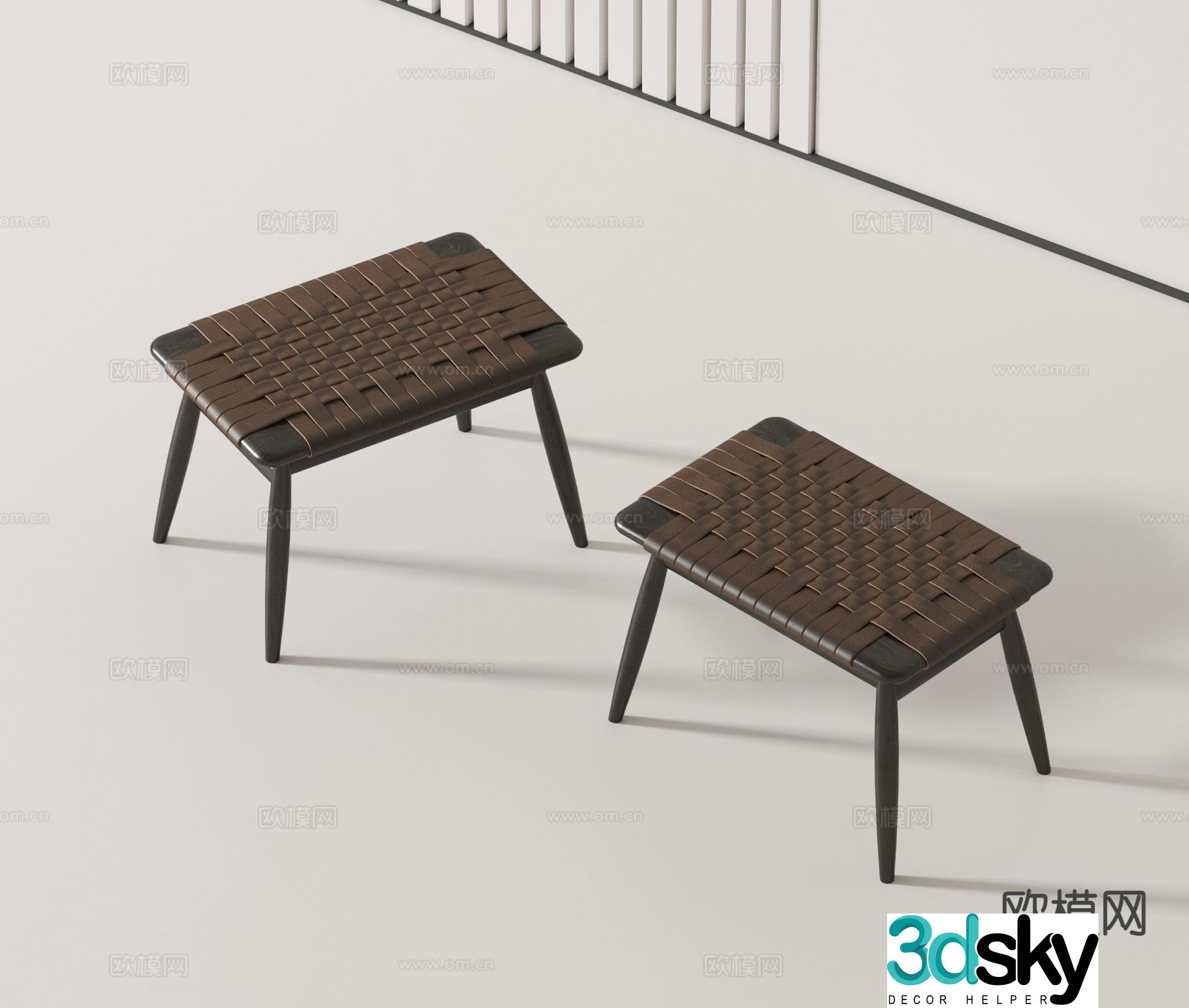 Modern stool 3d model
