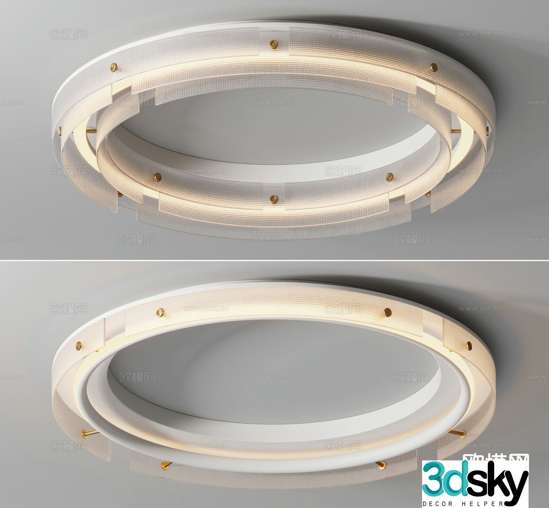 Light luxury ceiling lamp living room ceiling lamp 3d model