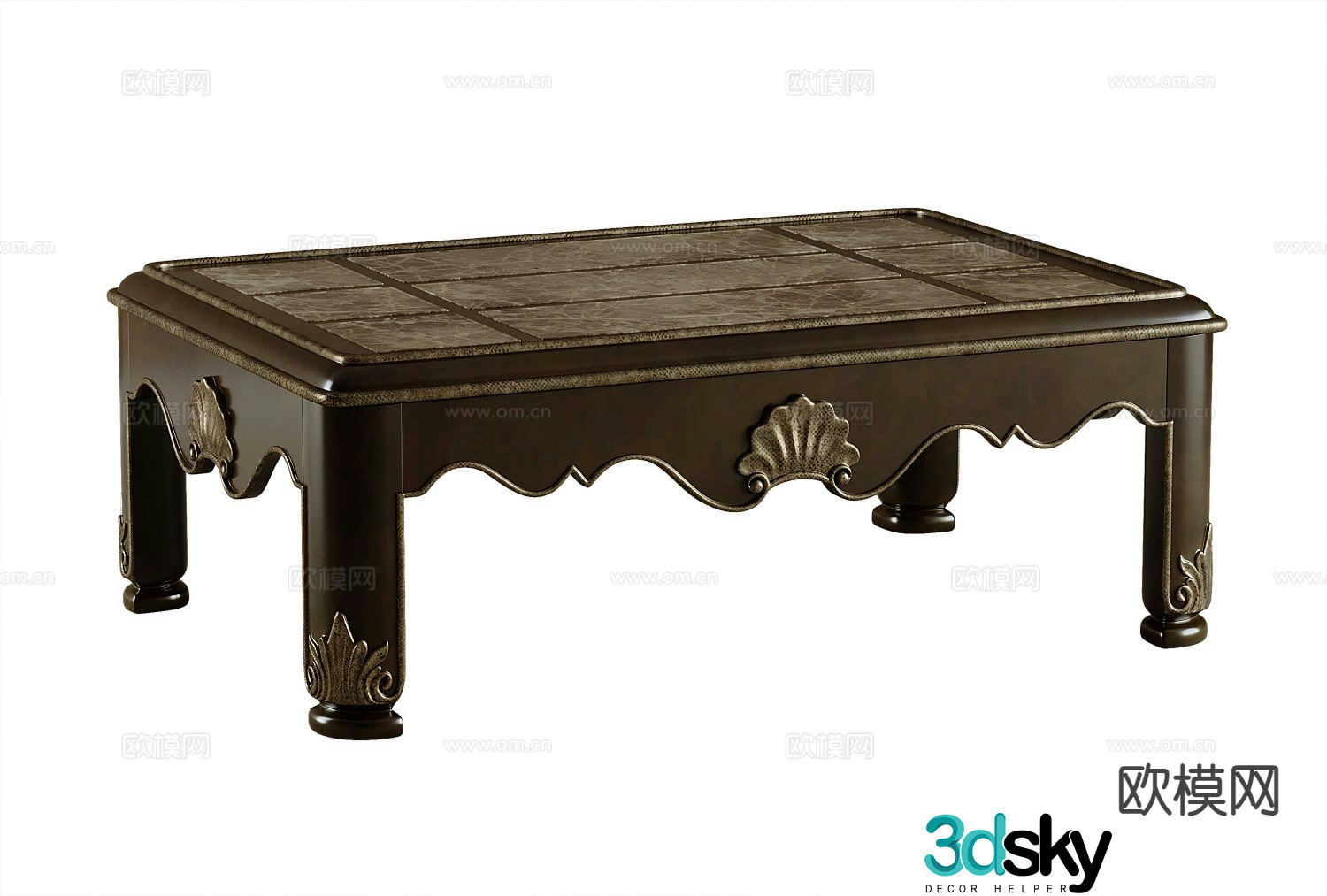 American coffee table 3d model