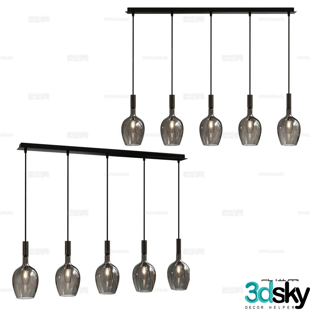 Italamp chandelier 3d model