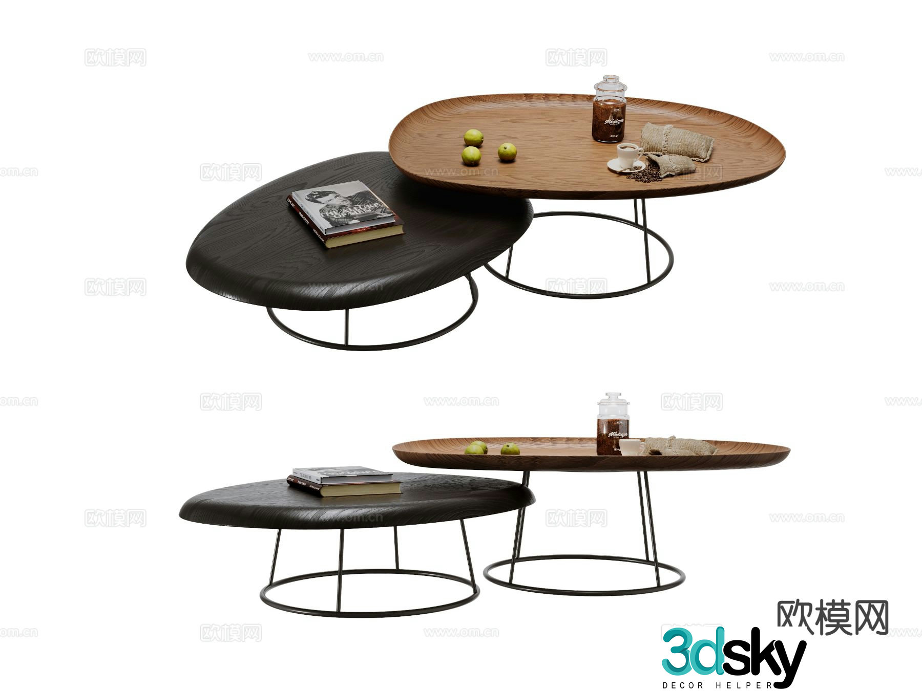 Wabi-sabi coffee table 3d model