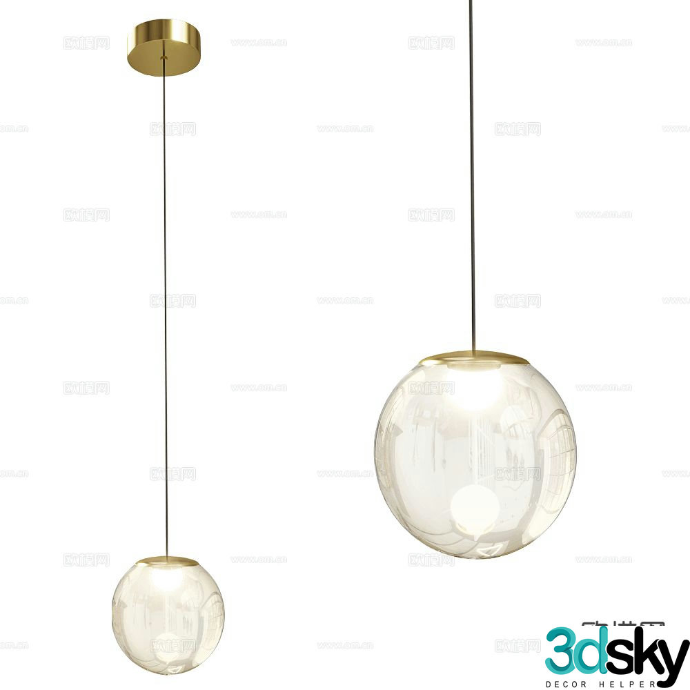 Maxlight bedside chandelier 3d model