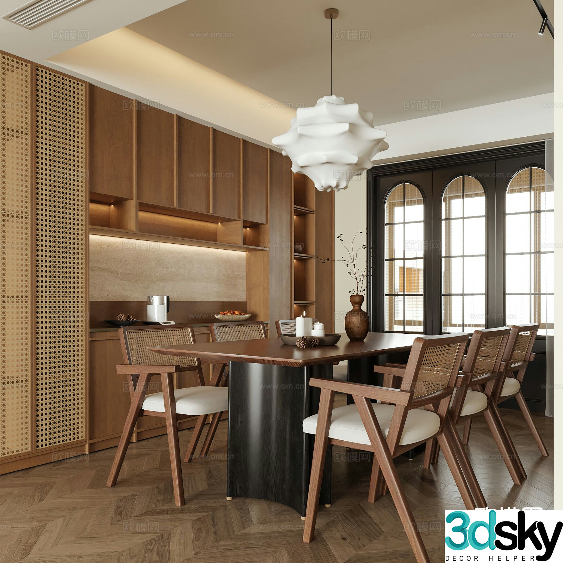Medieval style restaurant 3d model