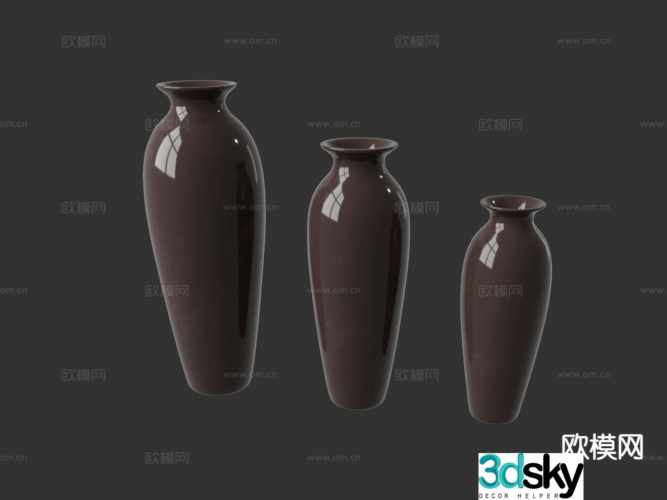 vase porcelain vase vessel 3d model