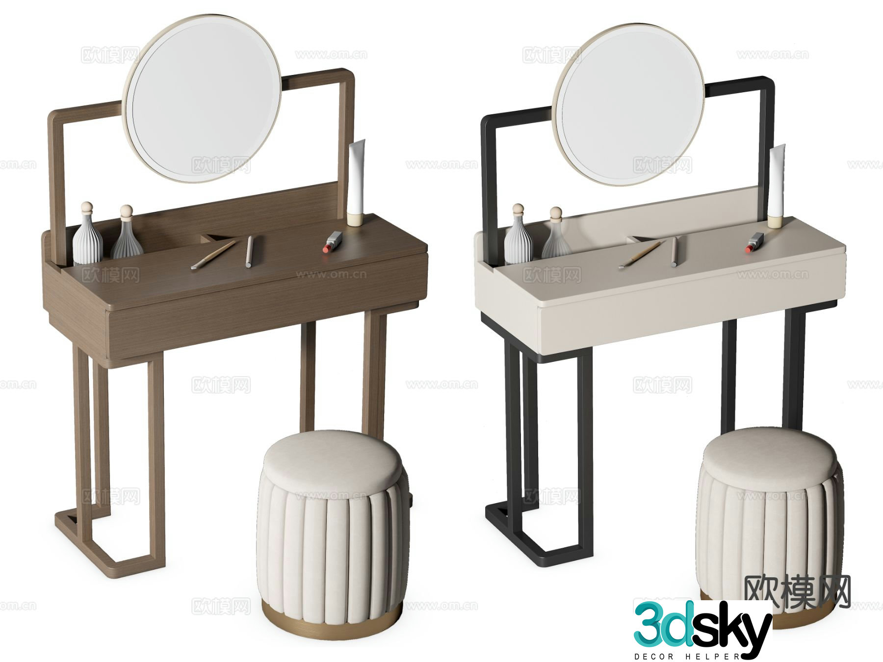 Modern dressing table dressing table 3d model