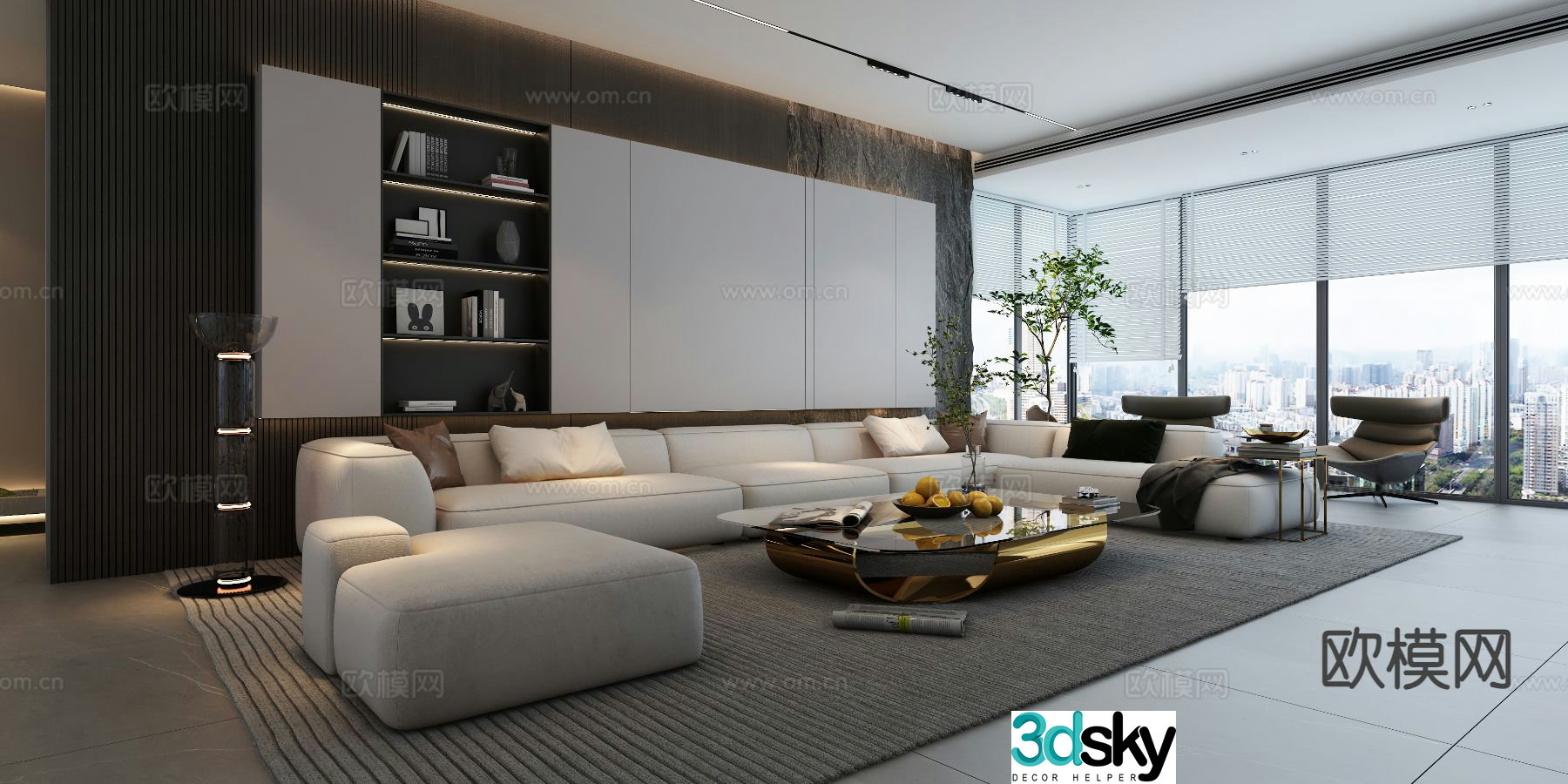 Modern living room 3d model