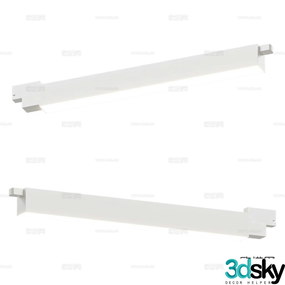 Minimalist track light LED ceiling light 3d model