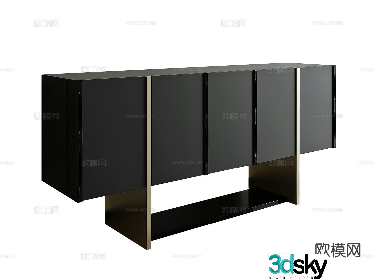 Modern side cabinet entrance cabinet 3d model
