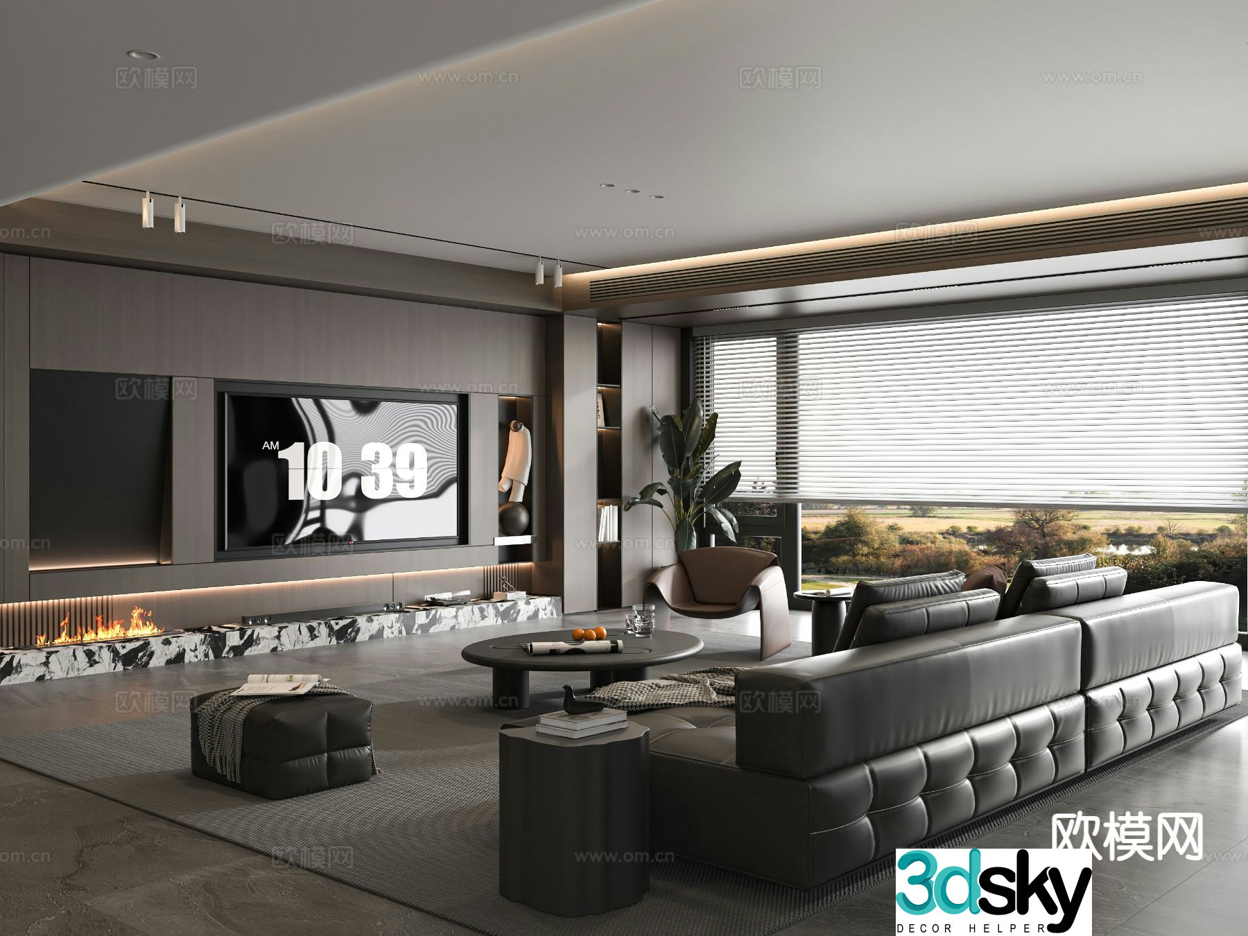 Italian living room 3d model