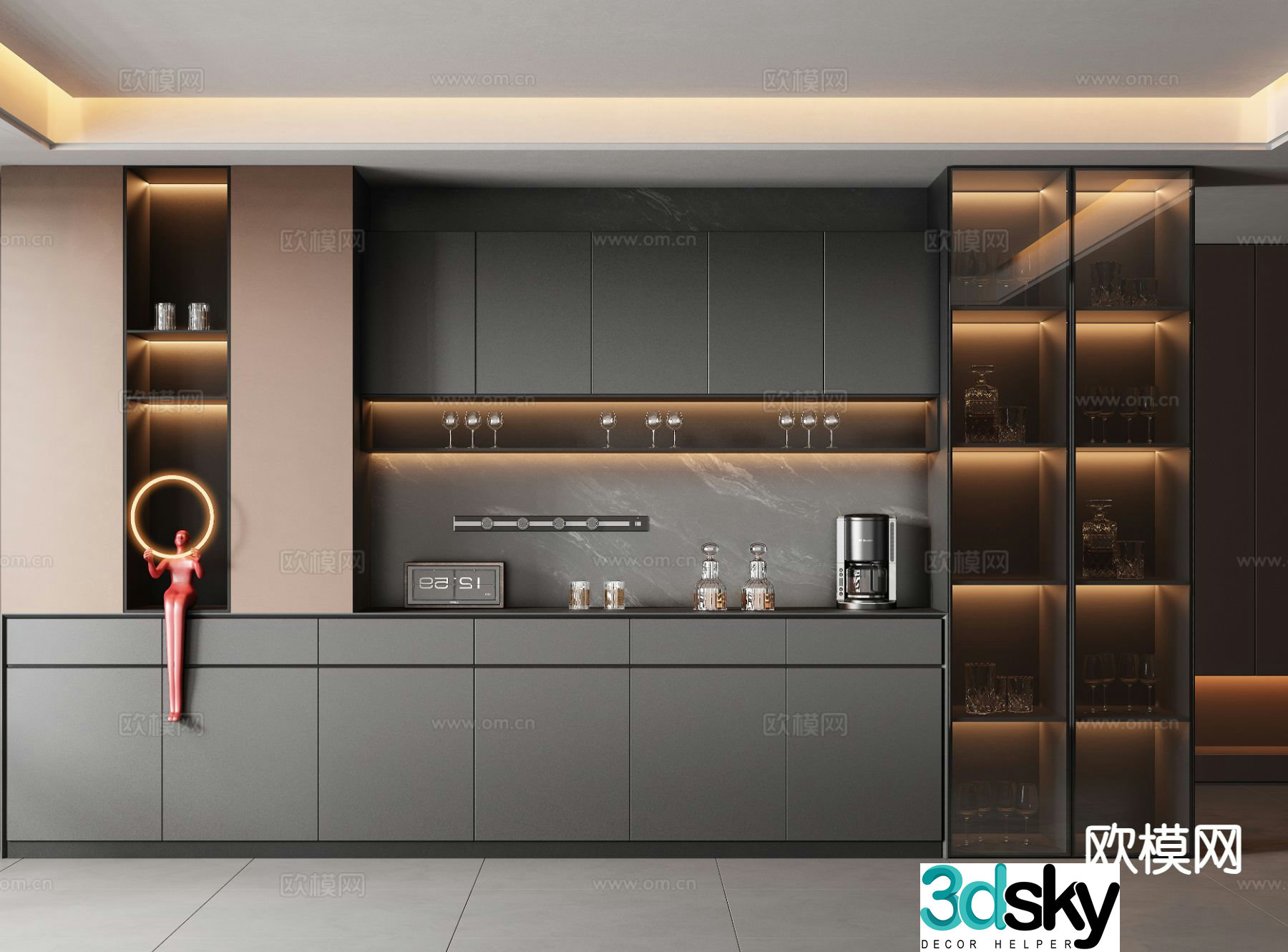 Italian sideboard 3d model