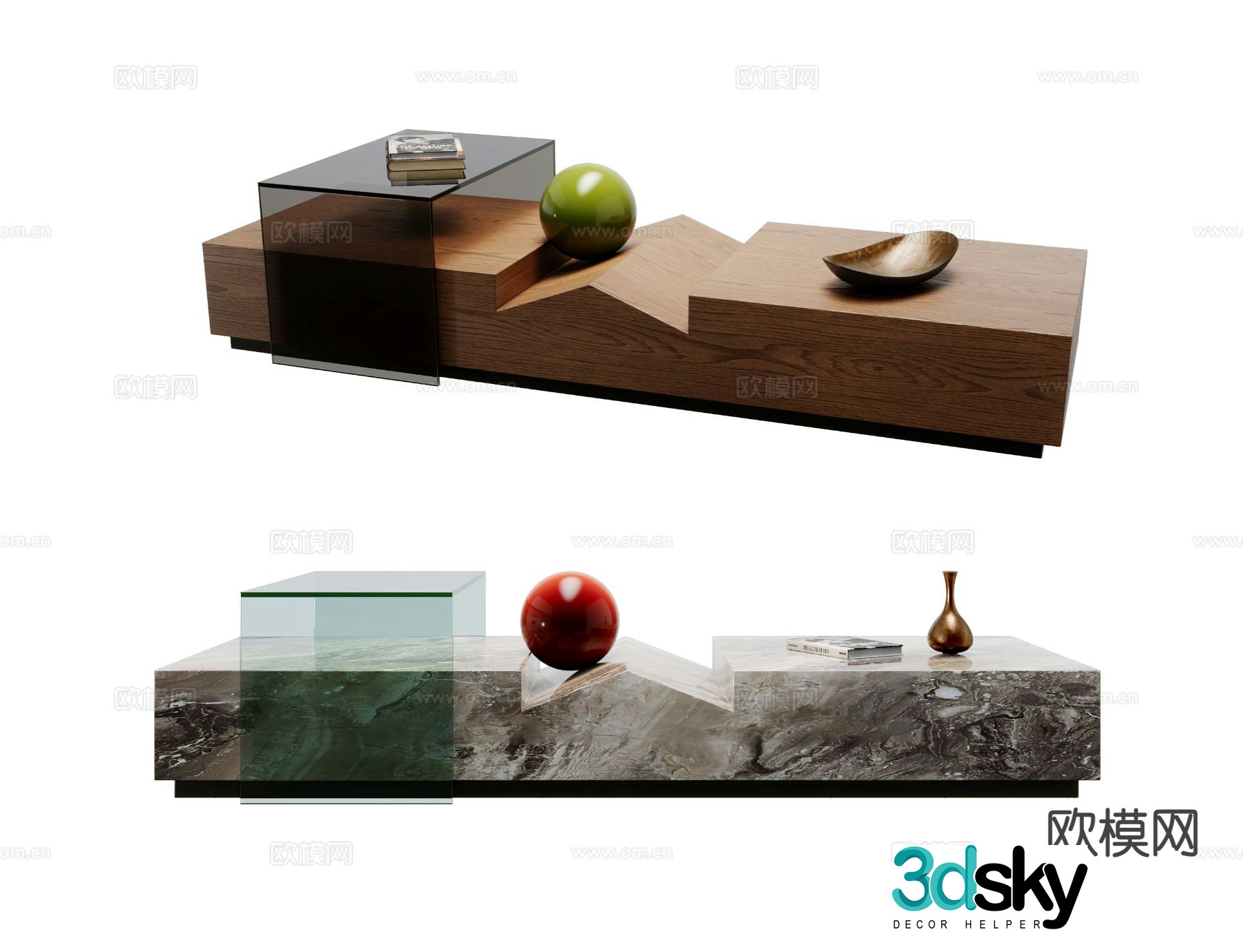 Italian coffee table 3d model