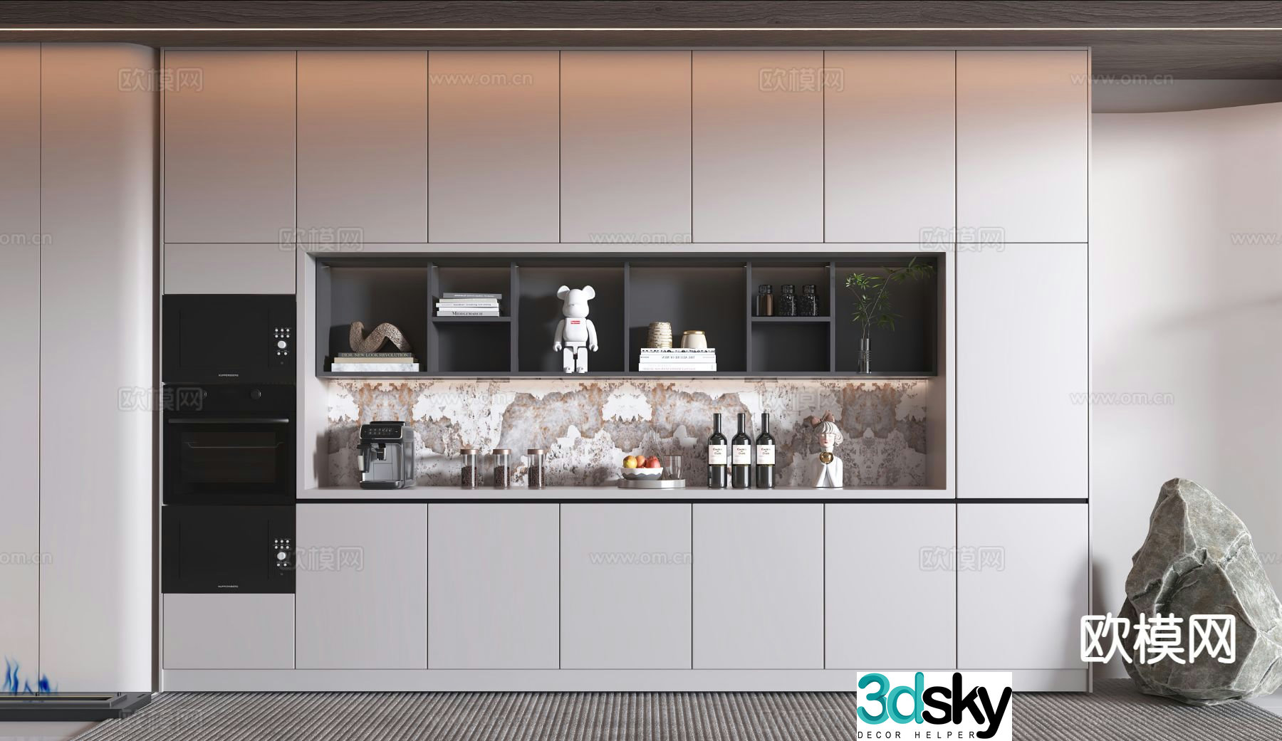 Modern sideboard 3d model