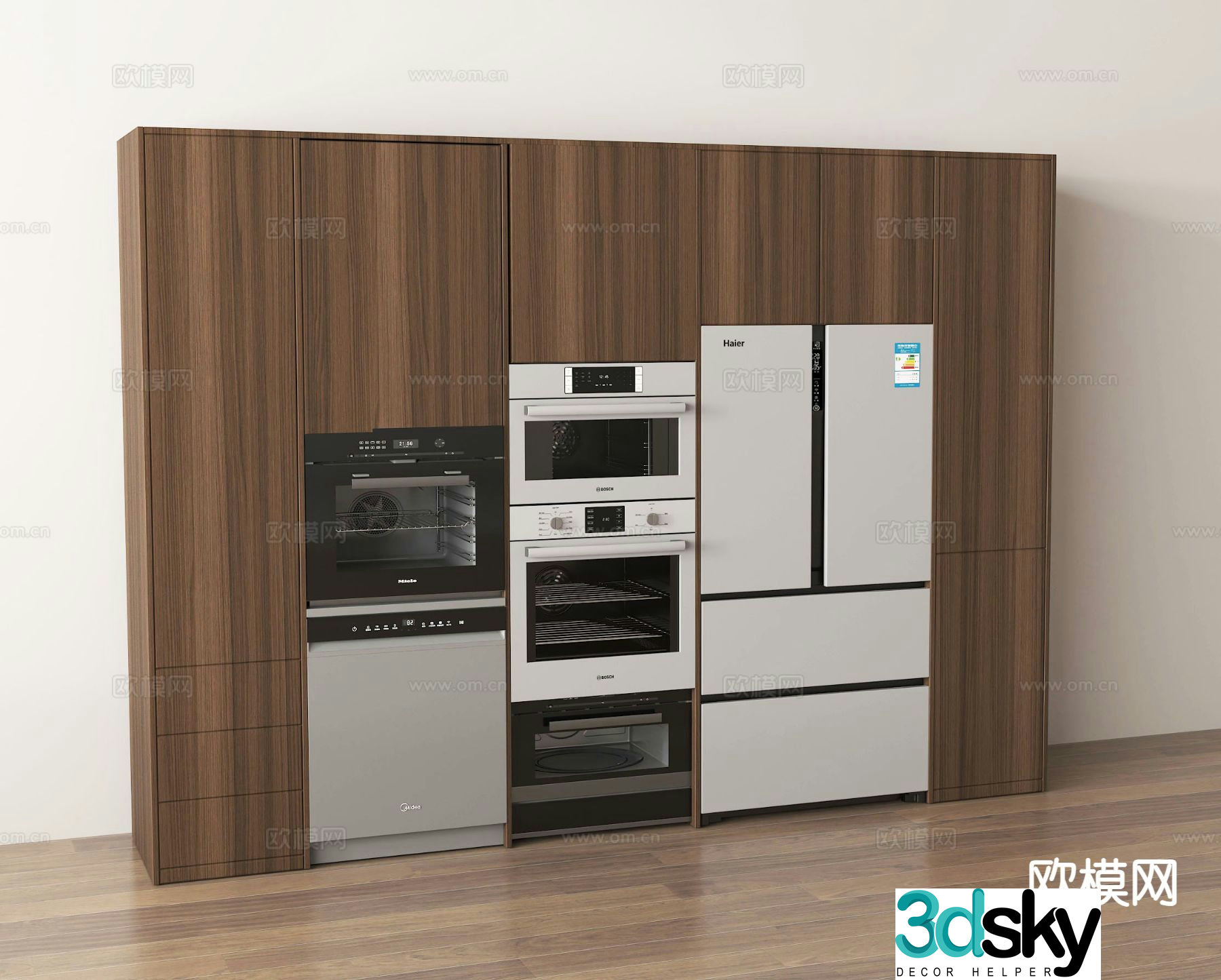 Modern cabinet sideboard 3d model