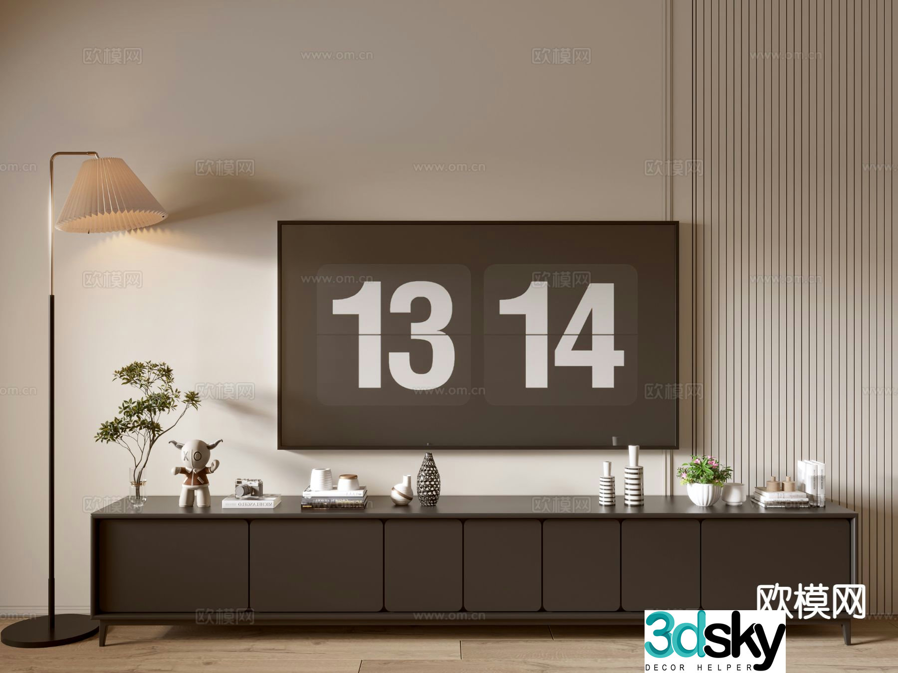 Modern TV cabinet 3d model