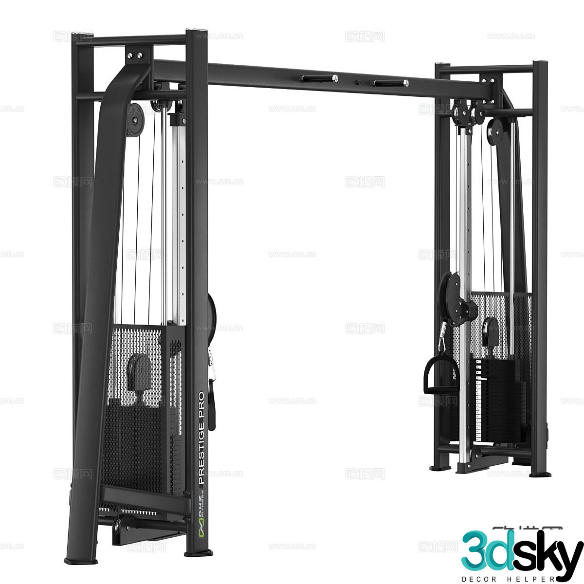 Sports simulator weightlifter 3d model
