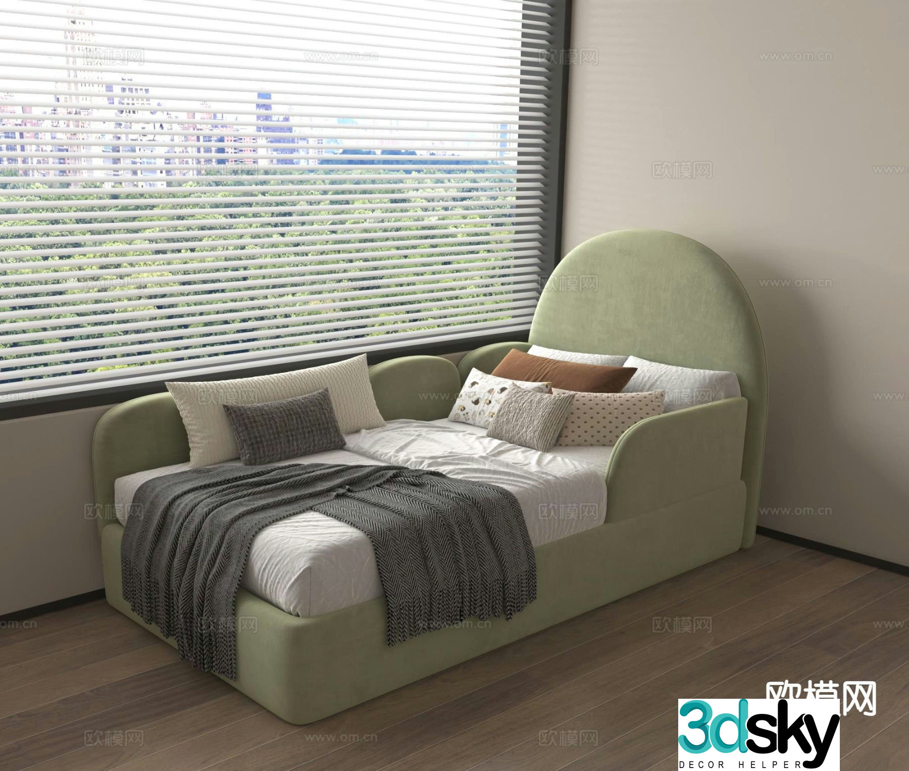 Children’s bed single bed 3d model