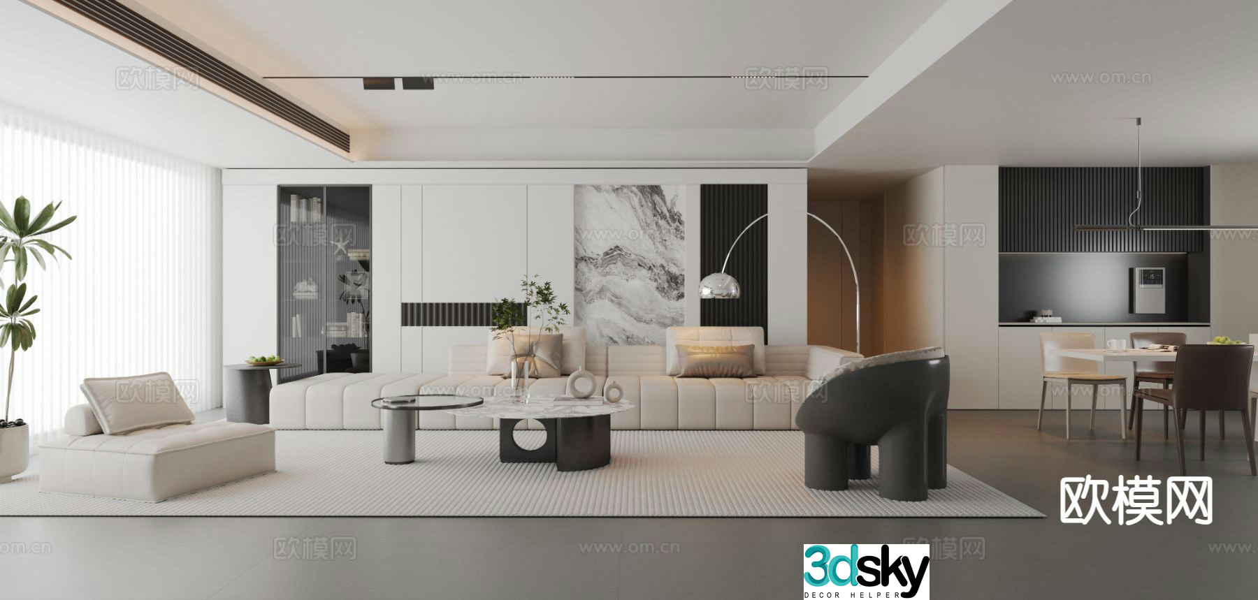 Italian restaurant 3d model