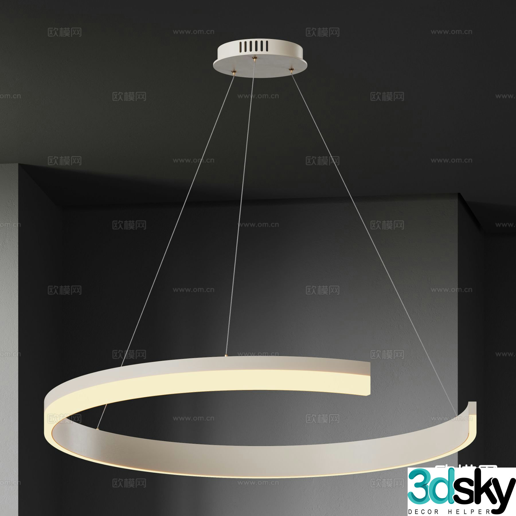 Creative chandelier art chandelier 3d model